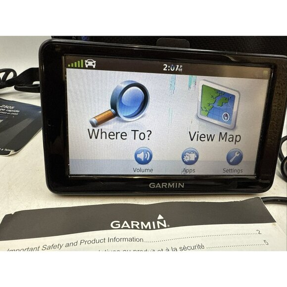 Garmin Nuvi 2505 Series GPS Unit Bundle Includes Cables And Carry Case Tested - Picture 2 of 8